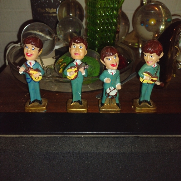 BEATLES BOBBLE HEAD 4" FIGURES MADE IN HONG KONG 1960'S - Picture 3 of 13